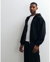 Collusion - Heavyweight Boxy Zip Through Hoodie - Lyst