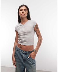 Collusion - Wrap-front Fitted Top - Lyst