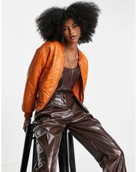 bershka orange jacket