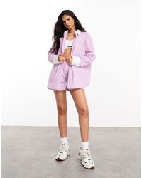 ASOS - Oversized Shirt With Color Blocking - Lyst