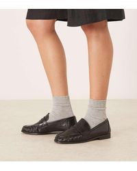 ASOS - Wide Fit Minnie Ruched Detail Loafer - Lyst