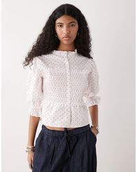 Collusion - – gesmokte bluse - Lyst