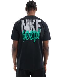 Nike Football - Nike basketball - t-shirt nera con grafica sul retro - Lyst