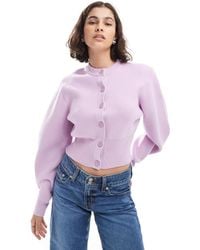ASOS - Shoulder Pad Structured Cardigan - Lyst