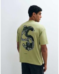 AllSaints - Linx Short Sleeve Graphic Logo T-shirt With Back Print - Lyst