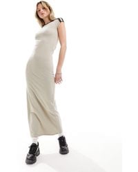 Collusion - Cap Sleeve Fitted Maxi Dress - Lyst