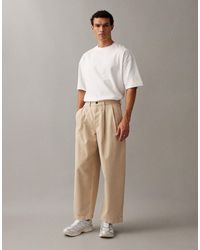 ASOS - Jean barrel à pinces - écru - Lyst