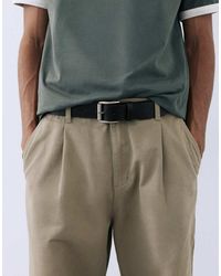 Pull&Bear - Cintura Effetto Pelle Nera - Lyst