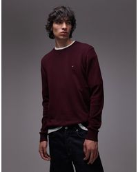 Tommy Hilfiger - – basic-pullover aus baumwolle - Lyst
