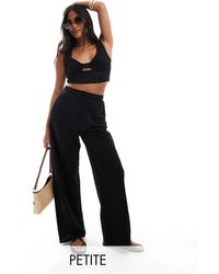 Only Petite - Wide Leg Trouser Co-ord - Lyst