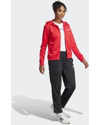 adidas - Chándal Con Logo Lineal De Essentials-Rojo - Lyst