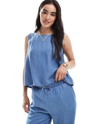 Vero Moda - Sleeveless Tie Front Top Co-ord - Lyst