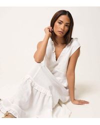 PixieGirl - Petite Ruffle Tie Back Maxi Dress - Lyst