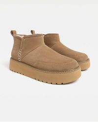 Stradivarius - – ankle-boots aus leder - Lyst