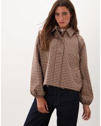 Barbour - Audrey Showerproof Hooded Gingham Jacket - Lyst