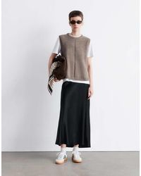 & Other Stories - Satin Slip Midi Skirt - Lyst