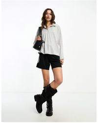 ONLY - Oversized Polo Top - Lyst