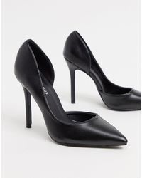 Glamour escarpins talons hauts plateforme-Chaussures avec paillettes noir #6090