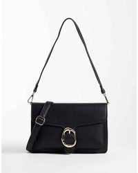 New Look - Buckle Detail Shoulder Bag - Lyst
