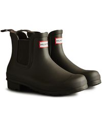 HUNTER - Original - bottines chelsea - marron chocolat - Lyst