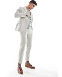 ASOS - Wool Blend Tapered Suit Trousers - Lyst
