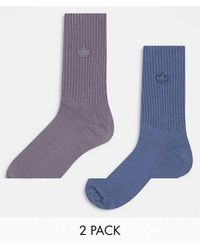 adidas Originals - 2 Pack Crew Socks - Lyst