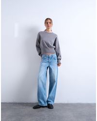 TOPSHOP - Cinch Low Rise baggy Jean - Lyst