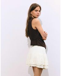 Pull&Bear - Minirock mit rüschen - Lyst
