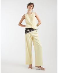 Pieces - Tailored Multiway Button Leg Trouser Co-ord - Lyst