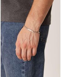 ASOS - Bracciale Da Festival Con Catenina E Barretta - Lyst
