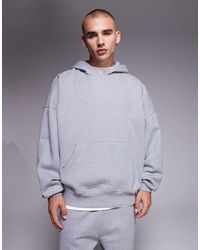ASOS - – hochwertiger super-oversize-kapuzenpullover aus schwerem stoff - Lyst
