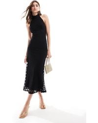Bardot - – neckholder-midaxikleid - Lyst