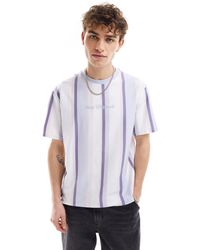 Guess - Unisex Oversized Vertical Striped T-shirt - Lyst