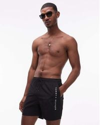 Tommy Hilfiger - Zip Pocket Drawstring Logo Swim Short - Lyst
