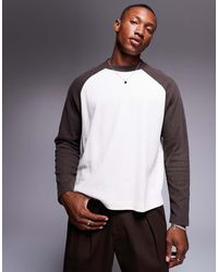 ASOS - Oversized Boxy Long Sleeve Raglan T-shirt - Lyst