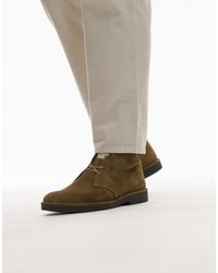 Clarks - Desert boot evo - chaussures en daim - olive - Lyst