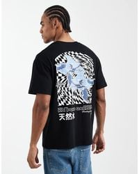Jack & Jones - T-shirt With Koi Carp Back Print - Lyst