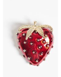 ASOS - Xl Brooch With Strawberry Design - Lyst