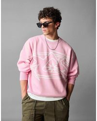 Bershka - – bedruckter pullover - Lyst