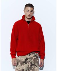Pull&Bear - Maglione Con Mezza Zip - Lyst