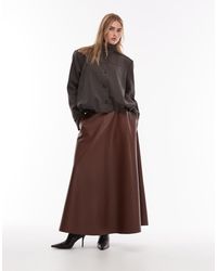 ASOS - Full Circle Pu Skirt - Lyst