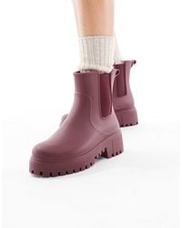 London Rebel - Phoebe Chunky Chelsea Boots - Lyst