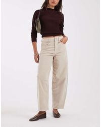 Vero Moda - Billie Barrel Leg Cord Trousers - Lyst