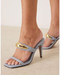 ASOS - Novie - mules à talon haut et finition fantaisie - Lyst