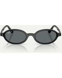 Ray-Ban - Khal Oval Polarised Sunglasses With Lens - Lyst