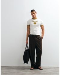 ASOS - Loose Elasticated Pants With Pleat - Lyst