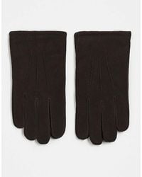ASOS - Premium Suede Leather Gloves - Lyst