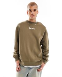 Barbour - X asos – avalon – oversize-sweatshirt - Lyst