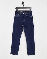 Levi's - – 501 – jeans mit hohem bund, geradem bein und kurzem schnitt - Lyst