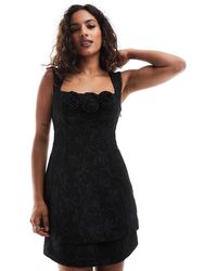 Forever New - Double Layer Jacquard Mini Dress - Lyst